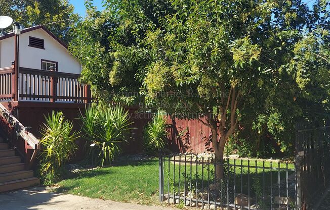 Central Roseville, 1 Bed, 1 Ba, Wall Air, Large Living Room, Bedroom Downstairs, Large Deck great for Entertaining, Lawn