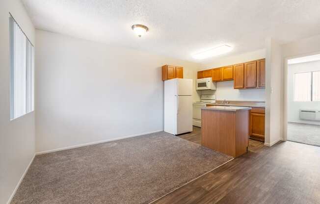 Kitchen with Island at The Sands