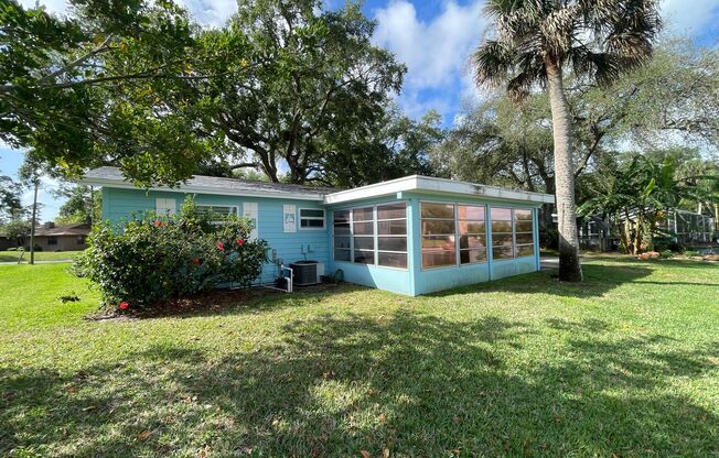 Two bedroom two bath Canal front rental home long-term in Sebastian, Florida