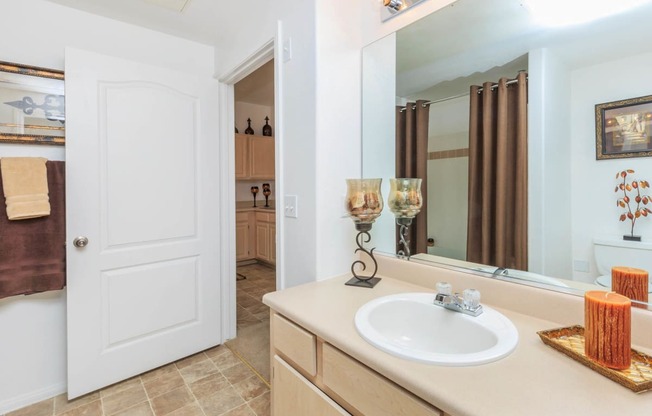 Bathroom vanity at The Summit by Picerne, Henderson