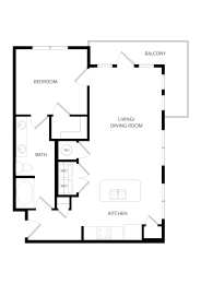1 bed, 1 bath, 792 sqft, $1,510