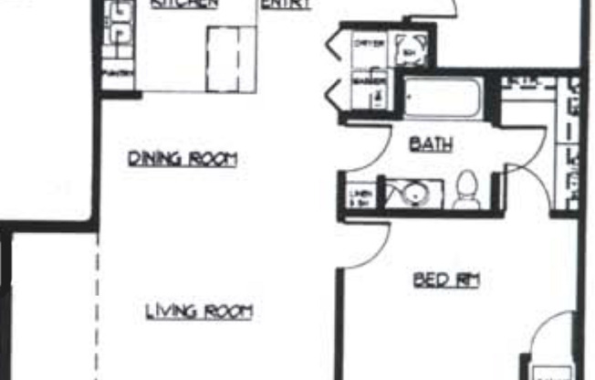 1 bed, 1 bath, 950 sqft, $1,640, Unit 1441-207