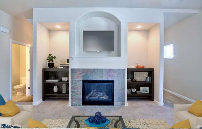 Springwater Crossing Apartments fireplace