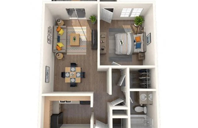 1 bed, 1 bath, 816 sqft, $1,570