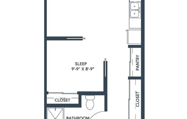 1 bed, 1 bath, 520 sqft, $2,345, Unit 304