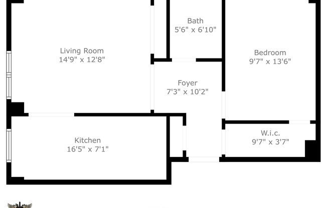 1 bed, 1 bath, 601 sqft, $950, Unit 408