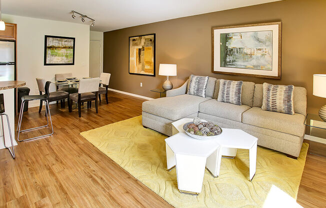 Modern Living Room at The Crest at Princeton Meadows, Plainsboro, 08536