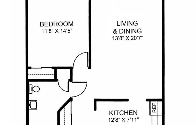 1 bed, 1 bath, 746 sqft, $1,340, Unit 122