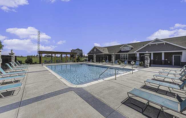 Outdoor Pool with Wi Fi at Trade Winds Apartment Homes in Elkhorn, NE