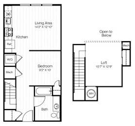 1 bed, 1 bath, 741 sqft, $3,848