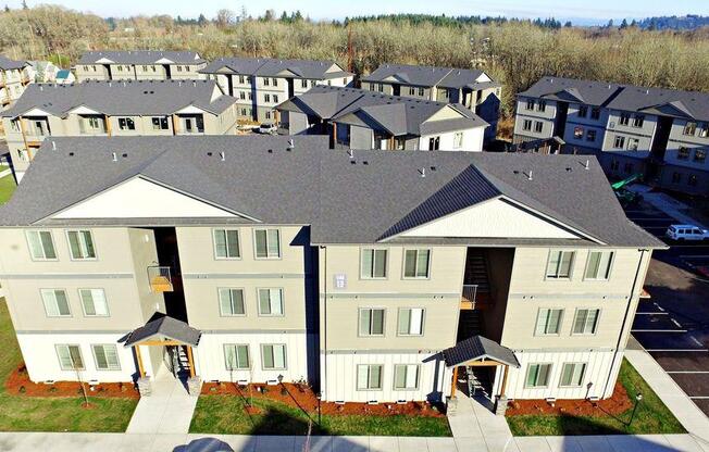 Fruitland Meadow Aerial View of Property and Apartments