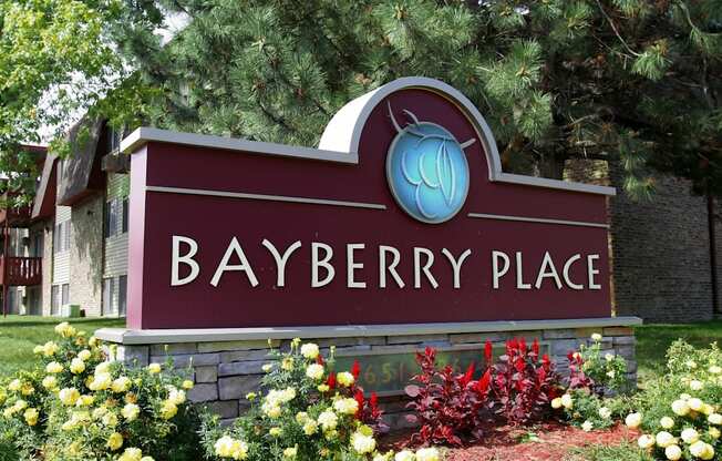 Welcome to Bayberry Place Sign.