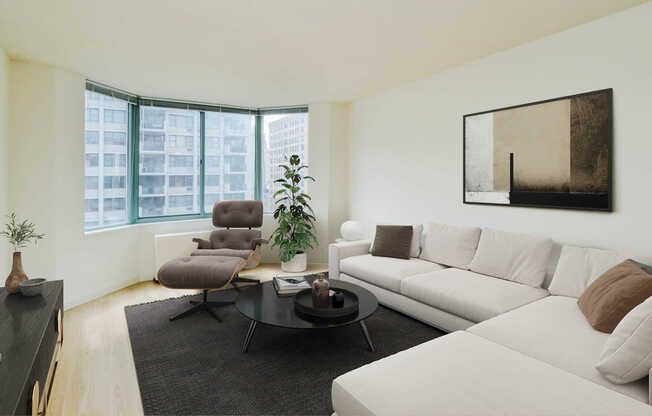 Living Room with Hard Surface Flooring