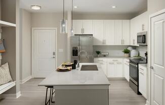 Large Kitchen with Breakfast Bar