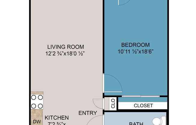 1 bed, 1 bath, 660 sqft, $1,595, Unit 126-321