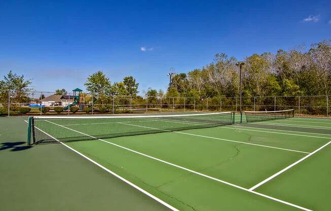 Tennis Court at Evergreen, Merrillville, IN, 46410