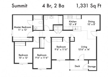 4 beds, 2 baths, 1,331 sqft, $2,208