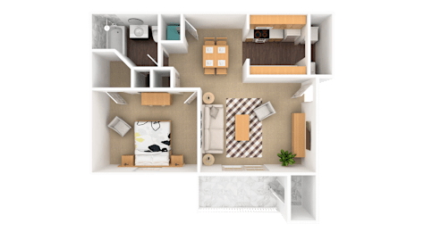 1 bed, 1 bath, 730 sqft, $1,215