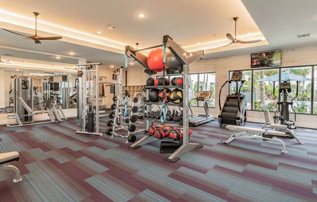 Fully Equipped Fitness Center at Edge75, Naples, FL