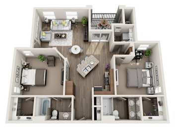 2 beds, 2 baths, 1,134 sqft, $1,675