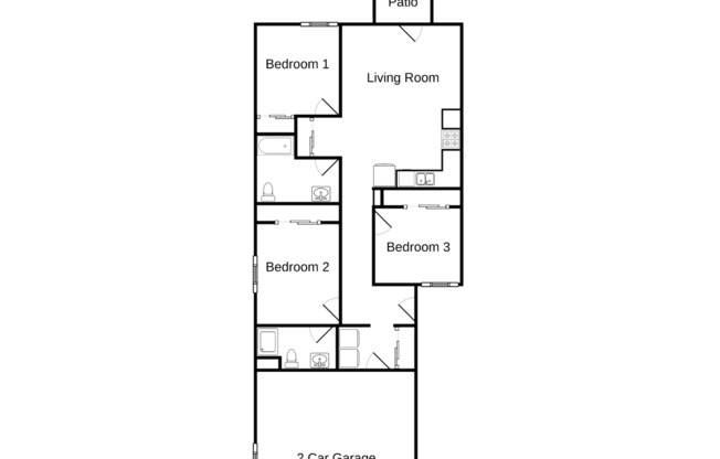 3 beds, 2 baths, 1,247 sqft, $1,785