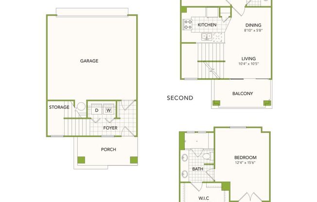 2 beds, 2 baths, 1,194 sqft, $2,318, Unit K1342