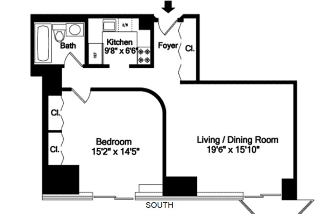 1 bed, 1 bath, 791 sqft, $4,600, Unit 10C