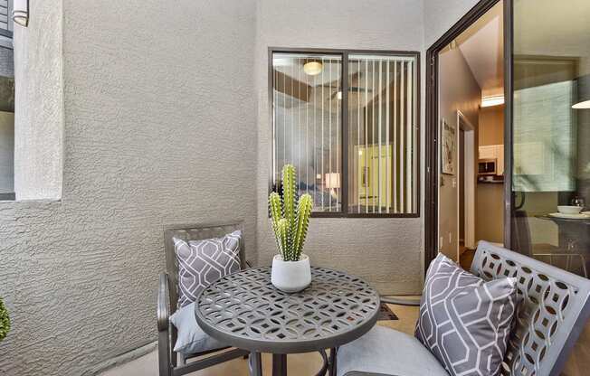 Private apartment patio  at Ascent North Scottsdale, Phoenix, Arizona