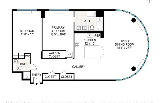 2 beds, 2 baths, 1,374 sqft, $10,000, Unit 46D