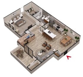 1 bed, 1 bath, 835 sqft, $1,150
