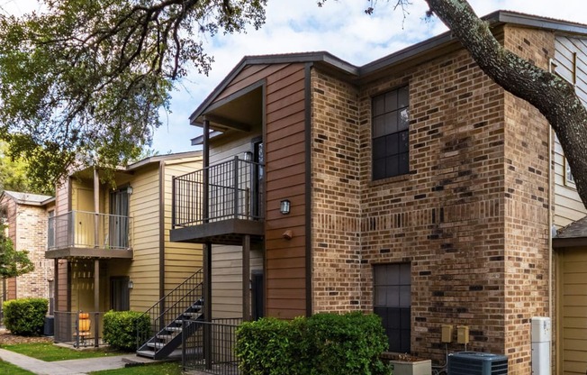 Apartment Exterior at The Hollows Apartments in San Antonio, TX