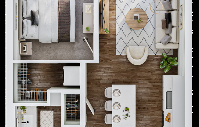 1 bed, 1 bath, 662 sqft, $1,895, Unit 542