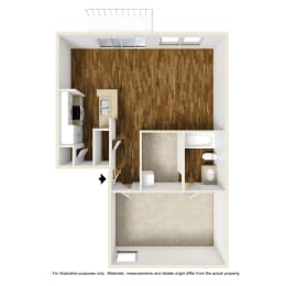 1 bed, 1 bath, 751 sqft, $1,220