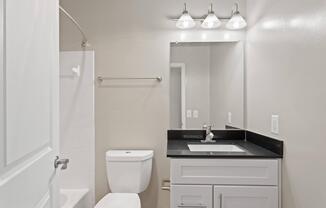 Bathroom at Huntington Square Apartments in Columbia, MD