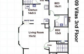 4 beds, 1 bath, $515