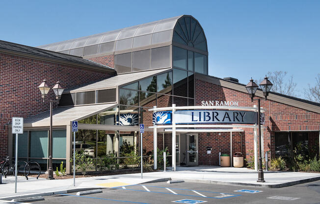 a building with a sign that says library  at Falcon Bridge at Gale Ranch, San Ramon