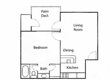1 bed, 1 bath, 535 sqft, $799