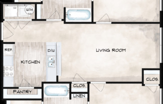 2 beds, 2 baths, 950 sqft, $1,245