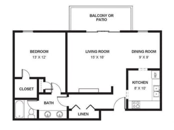 1 bed, 1 bath, 850 sqft, $1,017