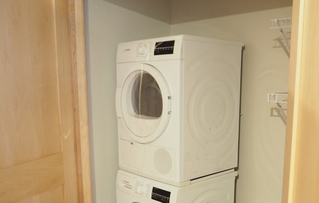 full size washer and dryer in every unit