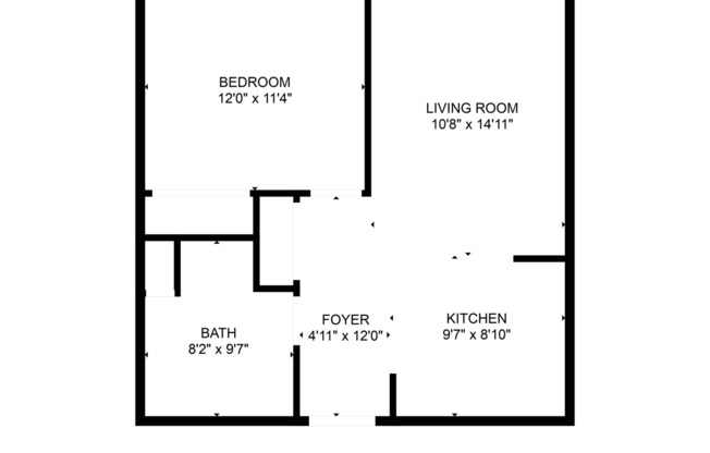 1 bed, 1 bath, 545 sqft, $1,060, Unit 115