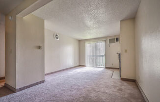 Clearwater Square Apartments Living Room and Patio Door