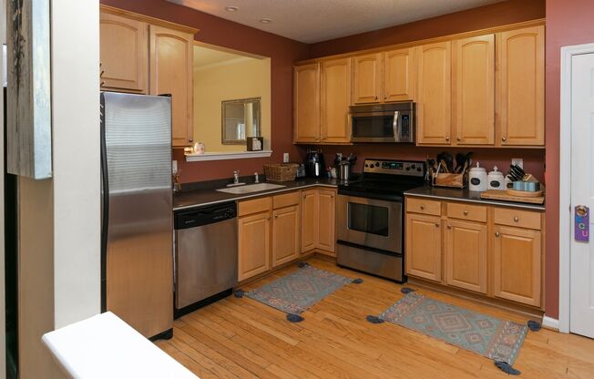 Spacious, well-kept 3 bedroom N Raleigh townhome with fenced back area!