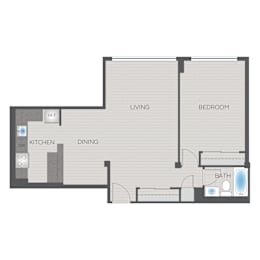1 bed, 1 bath, 700 sqft, $1,880