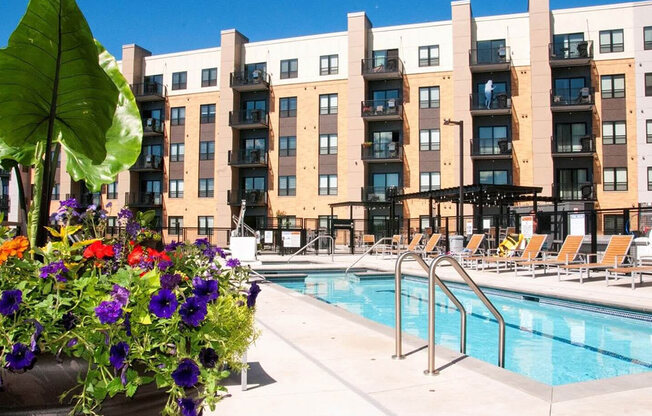 Swimming Pool with Sun Deck at The Axis, Minnesota, 55441