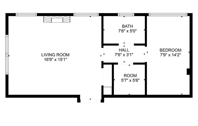 1 bed, 1 bath, 545 sqft, $1,295, Unit Suite 8