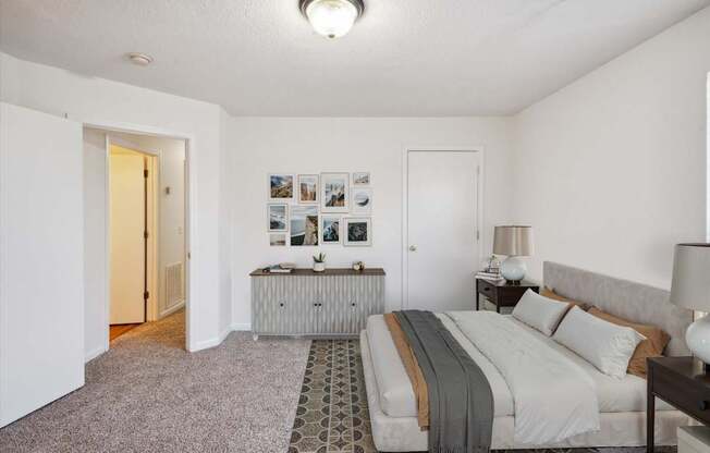 Bedroom with Plush Carpeting