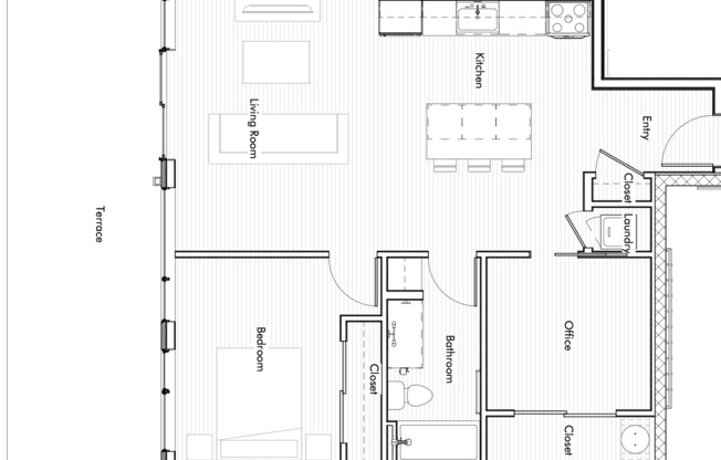 2 beds, 1 bath, 865 sqft, $2,350, Unit Unit 612