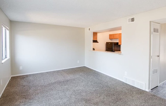 Open layout at apartments in Aurora, CO