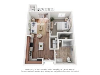 1 bed, 1 bath, 685 sqft, $1,195